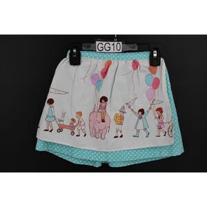 Blessed Be The Name Girls Skirt 5T APRON FRONT WITH HAPPY BIRTHDAY THEME